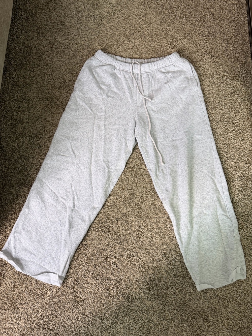 SKIMS Light Gray Track Pants